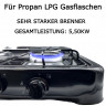 TronicXL TronicXL Gaskocher Campingkocher 4-flammig schwarz Campingherd Gaskocher fur Gasflasche  Газовая плита TronicXL, походная плита, 4 конфорки, черная походная газовая плита для газового баллона