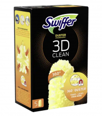 Swiffer  Staubmagnet 360 Tucher Nachfullpack, 5 packs x 5 Stk, Свиффер Сменные насадки 360 градусов против пыли для магнитной щетки, 5 штук x 5 упаковок