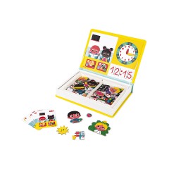 Janod Magnetbuch Lerne die Uhr Магнитная книжка Узнай часы