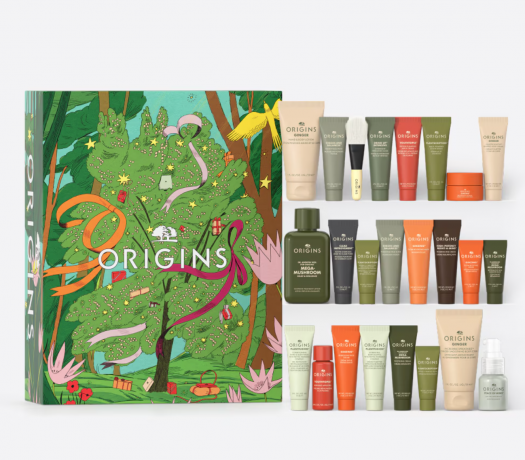 Origins Holiday Advent Calendar 24 days of Origins Адвент-календарь 2025, 24 бьюти сюрприза натуральной косметики для лица и тела