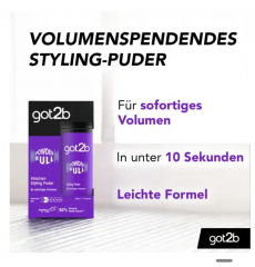 got2b Styling Puder Volumen Powderfull, 10 g Пудра для укладки волос для мгновенного объема, 10гр