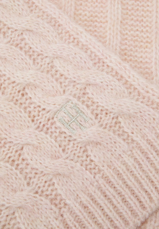 Tommy Hilfiger TIMELESS SCARF CABLE Scarf sepia pink TIMELESS SCARF CABLE Шарф сепия розовый