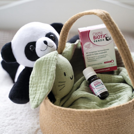 OMNI-BIOTIC Panda Tropfen, Пробиотик в каплях Омни-биотик Панда для детей с рождения, 4 штамма полезных бактерий, 8мл (курс на 28 дней)