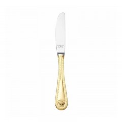Rosenthal meets Versace Rosenthal Versace Medusa Besteck 14 gramm vergoldet - Feingold 999 Dessertmesser 21 cm Столовые приборы Rosenthal Versace Medusa 14 грамм с позолотой - десертный нож из чистого золота 999 пробы 21 см