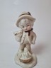 Echt Porzellan Taiwan Фарфоровая статуэтка "Мальчик в костюме с кроликами", ручная роспись, 13см x 7см, Германия, 1960-70гг.