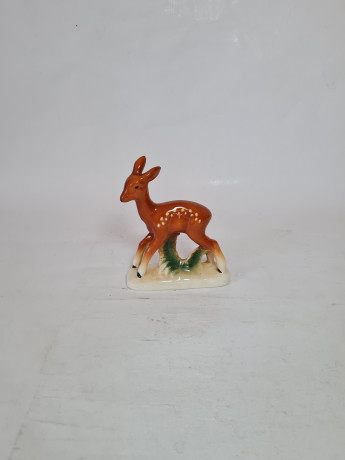 Фигурка винтажная "Олененок" Sitzendorf Thuringen, 12,5 x 10 см, Германия, 1960-70гг.