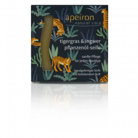 Apeiron Tiger Grass & Ginger Soap Мыло с тигровой травой и имбирем