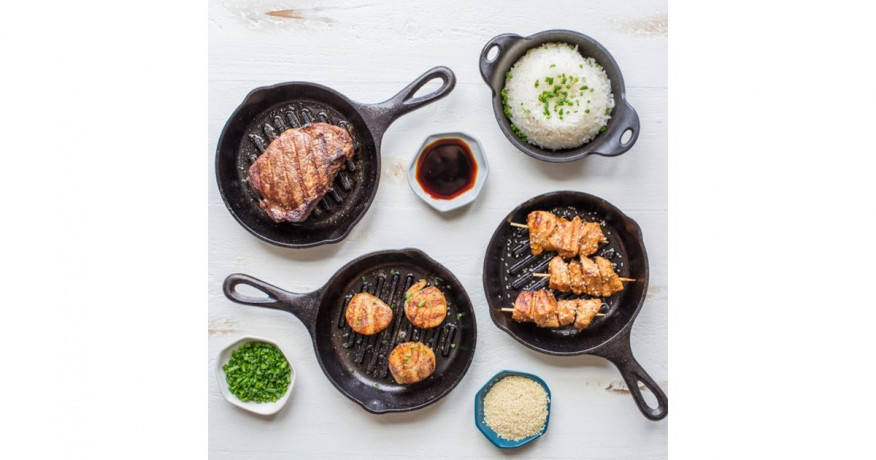 Lodge Lodge Grillpfanne L3GP, mit Stiel schwarz, O 16,5cm  schwarz Сковорода-гриль Lodge L3GP, с черной ручкой, O 16,5см