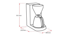 Melitta Melitta Enjoy Therm, Filtermaschine schwarz  schwarz Melitta Enjoy Therm, фильтр-машина, черный