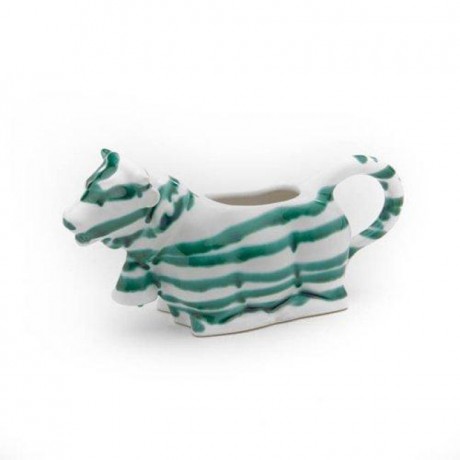 Gmundner Keramik Gmundner Keramik Grungeflammt Milchgiesser Milchkuh 0,16 L / h: 9,2 cm Gmundner Ceramics Молочник с зеленым пламенем для коровьего молока 0,16 л / ч: 9,2 см
