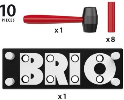 BRIO Schwarze Klopfbank Черная скамейка