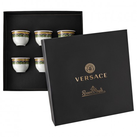 Rosenthal meets Versace Rosenthal Versace Barocco Mosaic Becher ohne Henkel klein Set 6-tlg. 0,08 L Rosenthal Versace Barocco Mosaic Кружка без ручки малая, набор 6 предм. 0,08 л