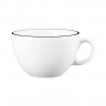 Seltmann Weiden Seltmann Weiden Modern Life Black Line Milchkaffeeobertasse 0,37 L mit Untertasse 2-tlg. Seltmann Weiden Modern Life Black Line Молочная кофейная чашка 0,37 л с блюдцем, 2 предм.