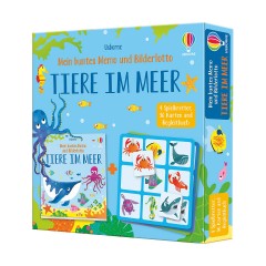 Usborne Verlag Mein buntes Memo und Bilderlotto: Tiere im Meer Моя красочная памятка и розыгрыш картинок: животные в море
