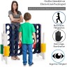 COSTWAY Vier Gewinnt Spielbrettsatze mit 42 Jumbo Ringen Соедините четыре набора игровых досок с 42 огромными кольцами.