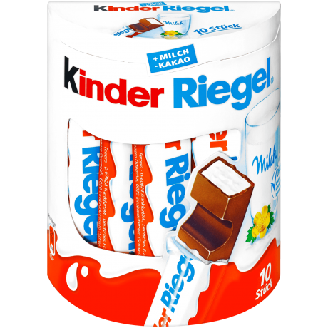 Kinder Riegel 10 Киндер палочки с молочной начинкой, 10 шт x 21 г, 210г