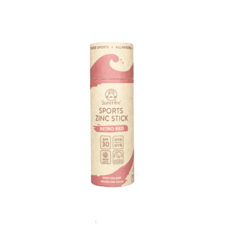 Suntribe Zinksonnencreme Stick Retro Red 30g  Солнцезащитный стик с цинком ретро красный 30г