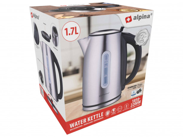 Alpina Alpina Wasserkocher ALPINA Wasserkocher, 1,7 l, 1850...2200 W  Чайник Alpina Чайник ALPINA, 1,7 л, 1850...2200 Вт