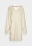 Tommy Hilfiger SHORT DRESS Jumper dress heathered oatmilk КОРОТКОЕ ПЛАТЬЕ платье-джемпер овсяное молоко