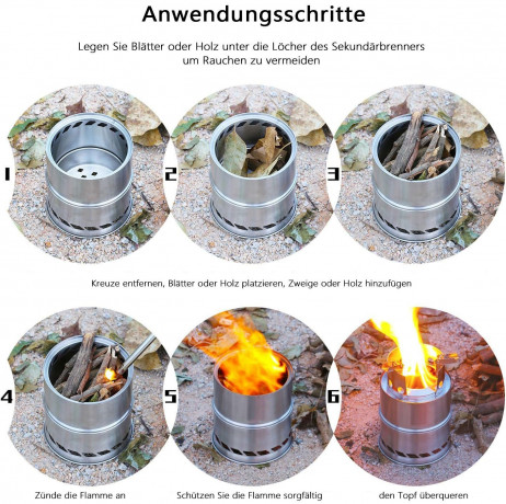 Sarfly Sarfly Gaskocher Camping Ofen Camping aus Edelstahl fur Picknick, Wandern, Camping  Походная газовая плита Sarfly из нержавеющей стали для пикников, походов, кемпинга