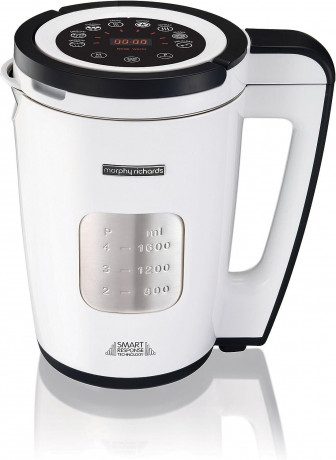 Morphy Richards Morphy Richards Smoothie-Maker 501020 Suppen Mixer Suppenbereiter Suppenkocher 1.6L Kochmixer 1600W, 1600,00 W, Edelstahl, 1.6 Liter, 9 Programme, Reinigungsprogramm, Smart-Technick  Morphy Richards Smoothie Maker 501020 суповый миксер суп