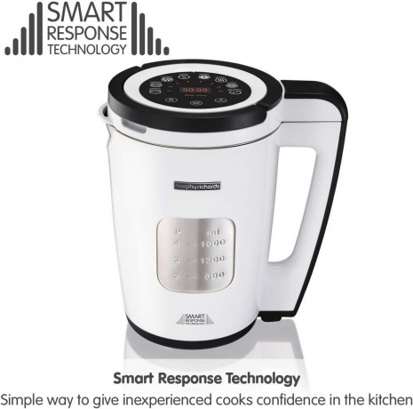 Morphy Richards Morphy Richards Smoothie-Maker 501020 Suppen Mixer Suppenbereiter Suppenkocher 1.6L Kochmixer 1600W, 1600,00 W, Edelstahl, 1.6 Liter, 9 Programme, Reinigungsprogramm, Smart-Technick  Morphy Richards Smoothie Maker 501020 суповый миксер суп
