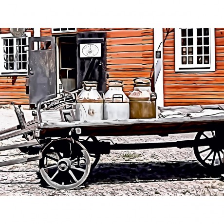 CALVENDO Puzzle CALVENDO Puzzle alter Milchkarren Пазл CALVENDO Пазл старая молочная тележка