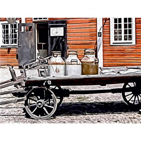 CALVENDO Puzzle CALVENDO Puzzle alter Milchkarren Пазл CALVENDO Пазл старая молочная тележка