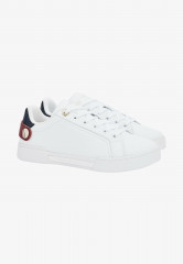 Tommy Hilfiger BUTTON DETAIL COURT Trainers white BUTTON DETAIL COURT Кроссовки белый