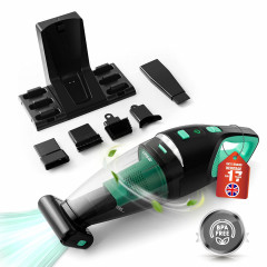 Linsar Akku-Handstaubsauger Akku Nass-/ Trocken-Sauger, Ladestation, LED, beutellos, 60 Min., 120W Беспроводной ручной пылесос Linsar, аккумуляторный пылесос для влажной и сухой уборки, зарядная станция, светодиод, без мешка, 60 мин., 120 Вт