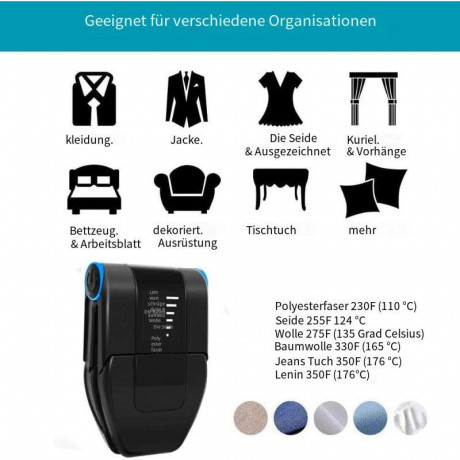 Devenirriche Devenirriche Dampfbugeleisen Reisebugeleisen, Klappbar Dampfburste Dampfglatter fur Zuhause  Паровой утюг Devenirriche, дорожный утюг, складная паровая щетка, паровой разглаживатель для дома