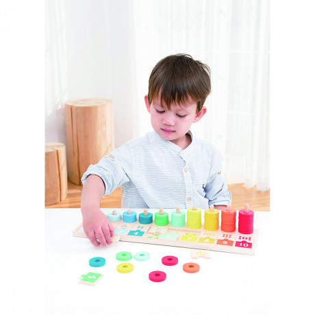 Lelin Holzspielzeug Zahl- und Rechenbrett Деревянная игровая счетная доска и арифметическая доска