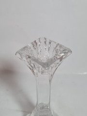 Подсвечник винтажный La Galleria с декором, хрусталь, 17,5 x 7 см, Германия, 1960-70гг.