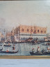 Картина винтажная W.Welker Heidelberg "Вид на Дворец дожей в Венеции", деревянная рама, 40,5 x 25,5 см, Германия, 1960-1970гг.