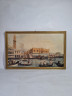 Картина винтажная W.Welker Heidelberg "Вид на Дворец дожей в Венеции", деревянная рама, 40,5 x 25,5 см, Германия, 1960-1970гг.
