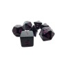 dice4friends 7-tlg. RPG Wurfelset Pearl: Black\/Purple 7 шт. RPG Dice Set Жемчуг: черный/фиолетовый