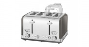 ProfiCook ProfiCook Toaster Vintage PC-TA 1194 anthrazit/chrom, 1.630 Watt, fur 4 Scheiben Toast anthrazit/chrom Тостер ProfiCook Vintage PC-TA 1194 антрацит/хром, 1630 Вт, на 4 ломтика тостов