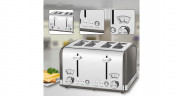 ProfiCook ProfiCook Toaster Vintage PC-TA 1194 anthrazit/chrom, 1.630 Watt, fur 4 Scheiben Toast anthrazit/chrom Тостер ProfiCook Vintage PC-TA 1194 антрацит/хром, 1630 Вт, на 4 ломтика тостов