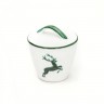 Gmundner Keramik Gmundner Keramik Gruner Hirsch Zuckerdose Gourmet d: 9 cm / h: 10,5 cm Сахарница Gmundner Ceramics Green Deer Gourmet d: 9 см / высота: 10,5 см