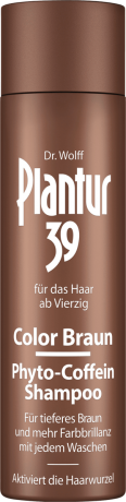 Plantur 39 Shampoo Phyto-Coffein Color Braun Шампунь Плантур 39 окрашивающий для темных выпадающих волос , 250 мл