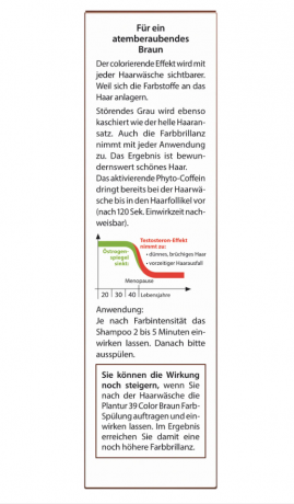 Plantur 39 Phyto-Coffein Shampoo Color Braun 250ml, Укрепляющий Шампунь Плантур 39 с фито-кофеинами окрашивающий для темных волос , 250 мл
