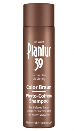 Plantur 39 Phyto-Coffein Shampoo Color Braun 250ml, Укрепляющий Шампунь Плантур 39 с фито-кофеинами окрашивающий для темных волос , 250 мл