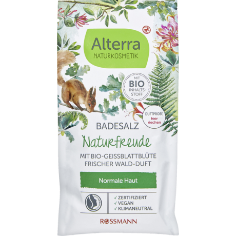 Alterra NATURKOSMETIK Badesalz Naturfreude, Альтерра Соль для ванн Радость природы 60гр