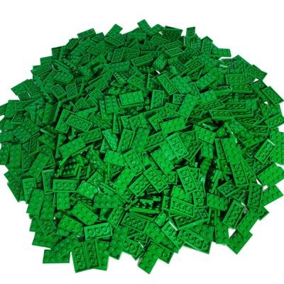 LEGO LEGO 2X4 Platten Grun - 100 Stuck - Green plate 3020 LEGO 2X4 Тарелки Зеленые - 100 штук - Зеленая тарелка 3020