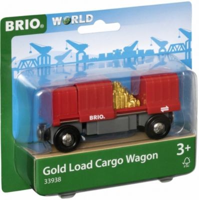 BRIO Container Goldwaggon Контейнерный золотой фургон