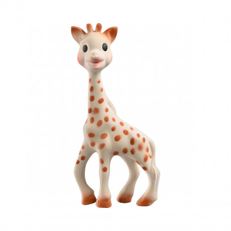 SOPHIE LA GIRAFE® Geschenkset Sophie + Schnuller\/Zahnungshilfe SoPure aus Naturkautschuk Подарочный набор Sophie + соска/насадка для прорезывания зубов SoPure из натурального каучука