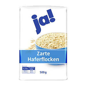 ja! Нежные овсяные хлопья 500г