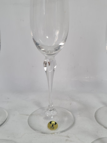 Бокалы винтажные Peill, стекло, 19 см, 5 шт., Германия, 1980-90гг.