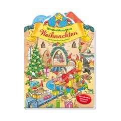 Schwager  Steinlein Verlag Wimmel-Panorama Weihnachten zum Ausklappen und Aufstellen Панорама скрытых объектов Рождество