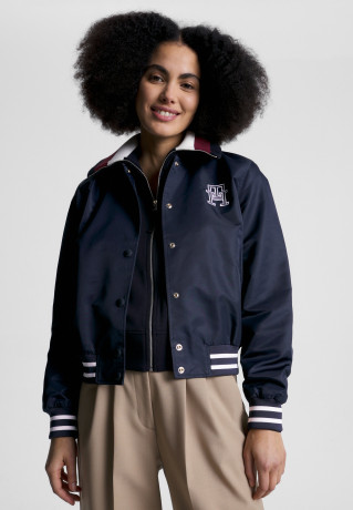 Tommy Hilfiger VARSITY LOGO Bomber Jacket desert sky ЛОГОТИП VARSITY Бомбер небо пустыни